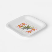 Assiettes En Carton Palm Springs avant l'anneau - Bachelorette rétro (Angulaire)