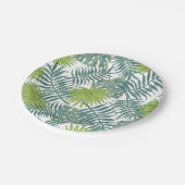 Assiettes En Carton Palm Tree Fronds Peinture hawaïenne (Angle)