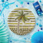 Assiettes En Carton Palm Tree Tropical (Fête)