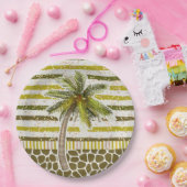 Assiettes En Carton Palm Tree Tropical (Fête)