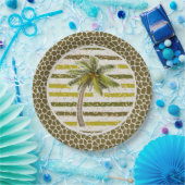 Assiettes En Carton Palm Tree Tropical (Fête)