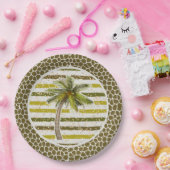 Assiettes En Carton Palm Tree Tropical (Fête)