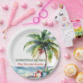 Assiettes En Carton Palmier & Présente À Noël En Juillet (Fête)