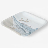 Assiettes En Carton Palmiers tropicaux Ocean Beach Mariage (Angulaire)