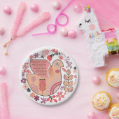 Assiettes En Carton Paloma estilo folk (Fête)