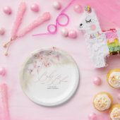 Assiettes En Carton Pampas Grass Baby in Bloom Baby shower (Fête)