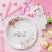 Assiettes En Carton Pampas Grass Tan Bridal Shower (Fête)