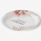 Assiettes En Carton Pampas Grass Tan Bridal Shower (Angle)