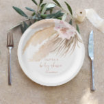 Assiettes En Carton Pampas herbe baby shower bohème<br><div class="desc">Pampas herbe bohème baby shower Plaques Papier Matching produits available.</div>
