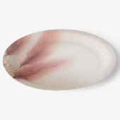 Assiettes En Carton Pampas rose Grass Bohême Mariage Boho (Angle)