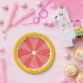 Assiettes En Carton Pamplemousse Fête Fruit Slice (Fête)