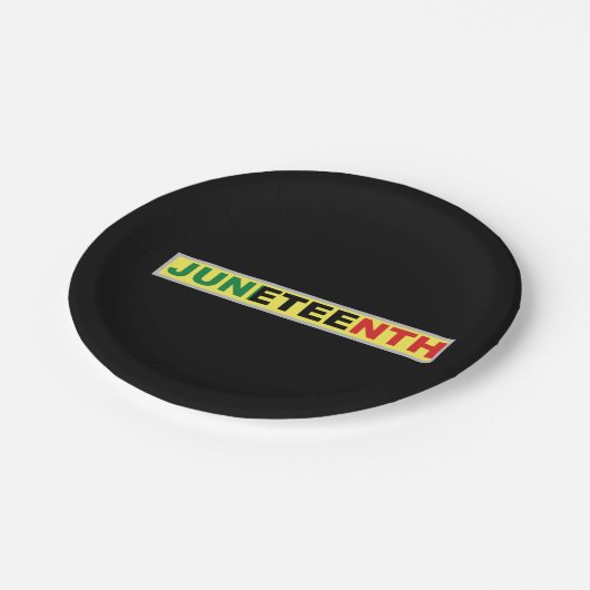 Assiettes En Carton Pan-Africain, 19e ronde classique (Angle)