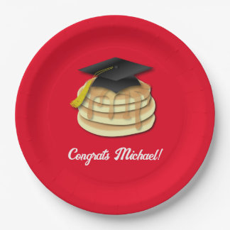 Assiettes En Carton Pancake Brunch Graduation Party Invitation