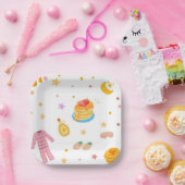 Assiettes En Carton Pancakes et pyjamas Plaque papier fête d'anniversa (Fête)
