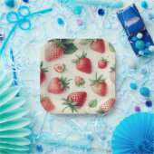 Assiettes En Carton Pancakes fraise Stack Bridal Brunch Douche (Fête)