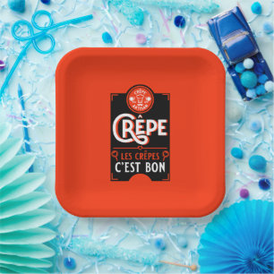 Assiettes En Carton Pancakes français