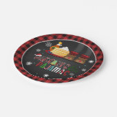 Assiettes En Carton Pancakes & Pyjamas Plaque de fête de Noël (Angle)