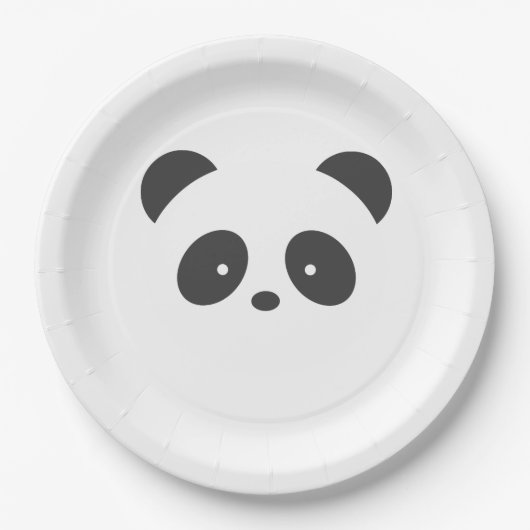 Assiettes En Carton Panda (Devant)