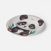 Assiettes En Carton Panda adorable (Angle)