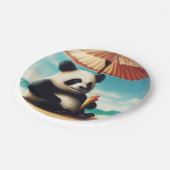 Assiettes En Carton Panda Bears (Angle)