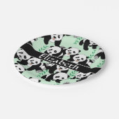 Assiettes En Carton Panda Bears Graphique à personnaliser (Angle)