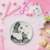Assiettes En Carton Panda bébé | Cute & Furry (Fête)