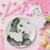 Assiettes En Carton Panda bébé | Cute & Furry (Fête)