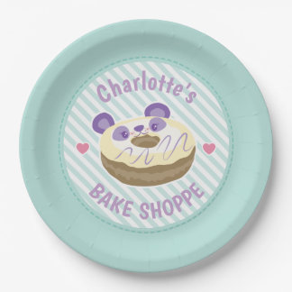 Assiettes En Carton Panda Donut Bake Shop