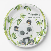 Panda en bambou vert Baby shower neutre pour les f