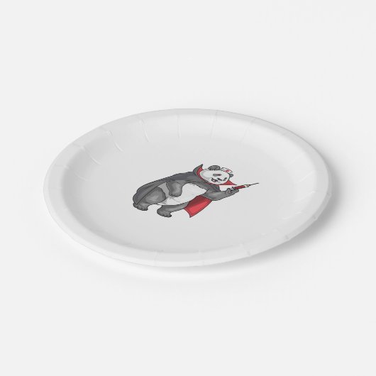 Assiettes En Carton Panda Halloween Vampire infirmière T-shirt surdime (Angle)