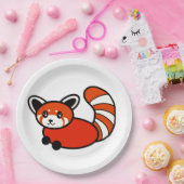 Assiettes En Carton Panda rouge (Fête)