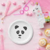 Assiettes En Carton Panda triste (Fête)