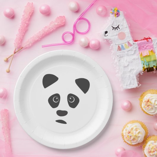 Assiettes En Carton Panda triste (Fête)