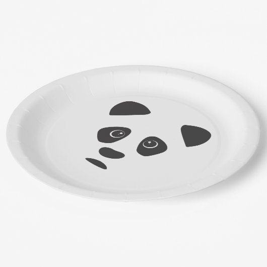Assiettes En Carton Panda triste (Angle)