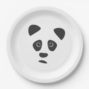 Assiettes En Carton Panda triste