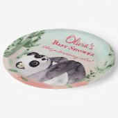 Assiettes En Carton Panda Tumbling mignon Baby shower de genre (Angle)
