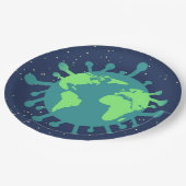 Assiettes En Carton Pandémie globale (Particule virale) (Infection vir (Angle)