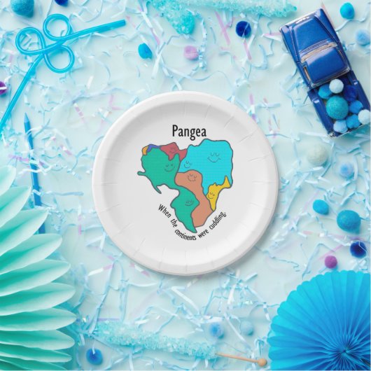 Assiettes En Carton Pangea Continents Cuddin Multicolor (Fête)