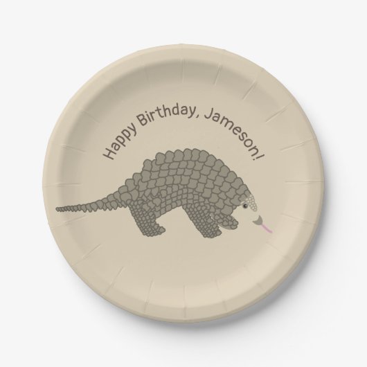 Assiettes En Carton Pangolins Plaques papier fête d'anniversaire (Devant)