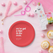 Assiettes En Carton Panier Dans Le Four Moderne Minimal Baby shower Ro (Fête)