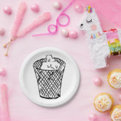 Assiettes En Carton Panier de déchets (Fête)
