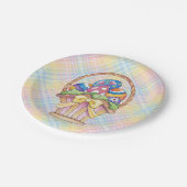 Assiettes En Carton Panier de Pâques - Plaques de papier (Angle)