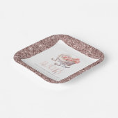 Assiettes En Carton Panier pour bébé en Baby shower personnalisé (Angulaire)