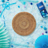 Assiettes En Carton Panier tissé Brown Motif Pique-nique rustique (Fête)