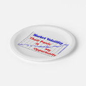 Assiettes En Carton Panique du marché stock (Angle)