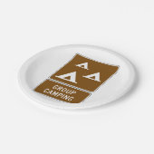 Assiettes En Carton Panneau Camping de groupe (Angle)