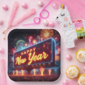 Assiettes En Carton Panneau d'affichage Nouvel An (Fête)