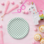 Assiettes En Carton Panneau de configuration Opal et Honeydew (Fête)