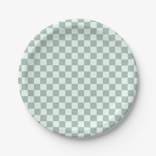 Assiettes En Carton Panneau de configuration Opal et Honeydew (Devant)