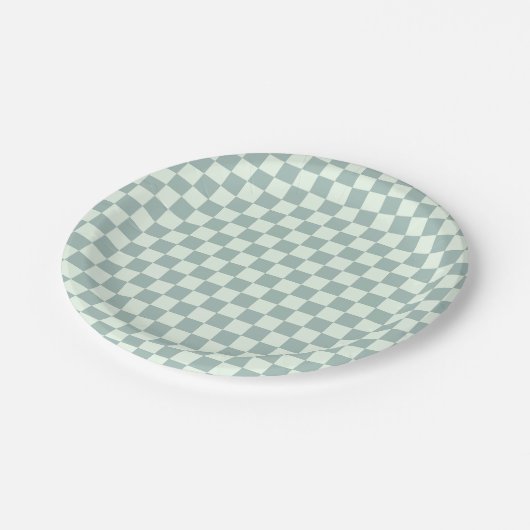 Assiettes En Carton Panneau de configuration Opal et Honeydew (Angle)